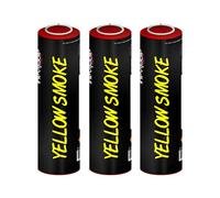 Inevitable Party Pack of 3 Ring Pull Coloured Smoke Grenades for Paintball, Airsoft, Weddings, Photo-shoots, Stage & Special Effects (3 x Yellow)