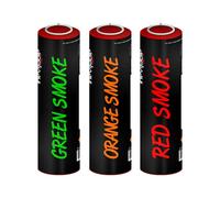 Inevitable Party Pack of 3 Ring Pull Coloured Smoke Grenades for Paintball, Airsoft, Weddings, Photo-shoots, Stage & Special Effects (Green, Orange, Red)