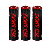 Inevitable Party Pack of 3 Ring Pull Coloured Smoke Grenades for Paintball, Airsoft, Weddings, Photo-shoots, Stage & Special Effects (3 x Red)