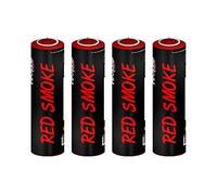 Inevitable Party Pack of 4 Ring Pull Smoke Grenade Effects for Paintball, Weddings, Photoshoots & Special Effects (Red)