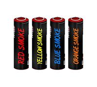 Inevitable Party Pack of 4 Ring Pull Smoke Grenade Effects for Paintball, Weddings, Photoshoots & Special Effects (Red, Yellow, Blue, Orange)