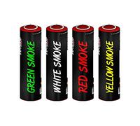Inevitable Party Pack of 4 Ring Pull Smoke Grenade Effects for Paintball, Weddings, Photoshoots & Special Effects (Green, White, Red, Yellow)