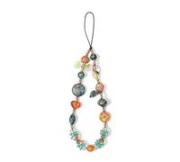 inewateri Phone Beaded Strap Cute Vintage Butterfly Flowers Artistic Chain Aesthetic Universal Cell Phone Lanyard Wrist Strap Accessories for Bag Airpods Camera Pendants Decor-Green