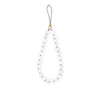 inewateri Phone Charms Strap, Aesthetic White Butterfly Beads Shell Camera Strap Wrist Phone Bracelet Wrist Straps, Bracelet Lanyard Keychain Charm for Women-Butterfly