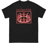 iNexTone Let’s Start a Cult T-Shirt (3XL,Black)