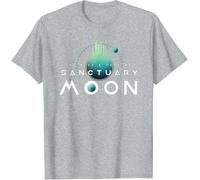 iNexTone Retro City Moon The Rise Fall of Sanctuary Space Universe T-Shirt (3XL,Grey)