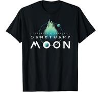 iNexTone Retro City Moon The Rise Fall of Sanctuary Space Universe T-Shirt (M,Black)