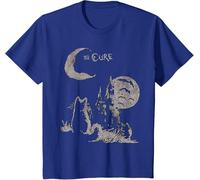 iNexTone The Cure Cat Moon T-Shirt (L,Blue)