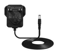 iNextStation 12V 1A 12W LED Strip Light DC Power Supply Adapter, AC 100-240V to DC 12V Transformers UK Plug for 2835 5050 LED Strip Lights, 5M Neon Rope Lights, Black, Overload Protection, 5.5x2.1mm