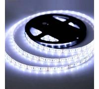 iNextStation 5M Cool White LED Strip Light, 12V SMD5050 Outdoor Waterproof Cuttable Tape Lights, 300LEDs High Bright Lights for Bedroom TV Backlight Kitchen Table Bookcase Mirror DIY Decor (No Plug)