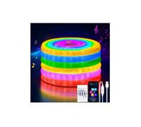 iNextStation 5M RGBIC 360° Neon Rope Lights USB Waterproof Music Sync | Outdoor Remote APP Control Colour Changing LED Strip Light for Bedroom Gaming Room TV Backlight Bar Wall