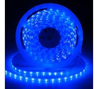 iNextStation Blue LED Strip Light, 10M SMD2835 Cuttable LED Tape Lights, 24V 600 LEDs Flexible Waterproof Lights for Bedroom TV Backlight Gaming Room Monitor Kitchen Cabinet Bar Table Garage (No Plug)