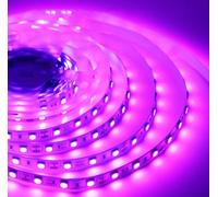 iNextStation Pink LED Strip Lights, 5M SMD5050 Cuttable LED Tape Light, 12V 300 LEDs Flexible Self Adhesive Light for Bedroom TV Backlight Gaming Room Monitor Living Room Cupboard Decor (No Plug)