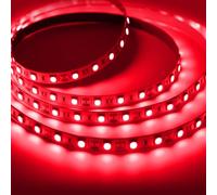 iNextStation Red LED Strip Light, 5M SMD5050 Cuttable LED Tape Lights, 12V 300 LEDs High Bright Flexible Lights for Bedroom TV Backlight Gaming Room Monitor Bar Wine Fridge KTV Wall Decor (No Plug)
