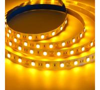 iNextStation Yellow LED Strip Light 5M 12V SMD5050 Cuttable Tape Lights