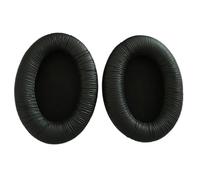 INF 1 Pair Black Replacement Ear Pads for Sennheiser HD201-8.5x5x2cm PU & Protein Leather+Memory Foam Cushions, Noise Isolating, Preserves Original Sound Quality