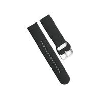 INF 1 x Black Silicone Watch Strap for Fitbit Versa 2 Lite - Waterproof, Breathable, with Buckle 12 x 8 cm