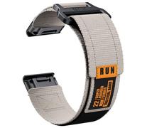 INF 1 x Nylon Strap Army Colour - Compatible with Garmin Fenix 8 26 mm - Sports Watch Strap