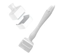 INF 140A Adjustable Microneedle Derma Stamp Roller - White ABS Microneedling Tool for Face and Body