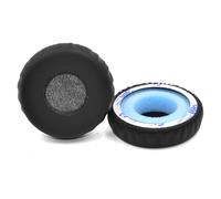 INF 2 Pieces Replacement Ear Pads for Sony MDR-XB400 - Black PU Leather & Memory Foam 7 x 7 cm