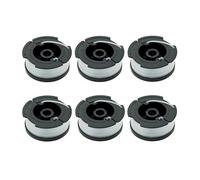 INF 6 x trimmer line spools for Black & Decker grass trimmers - 1.65 mm diameter, 9 m thread - for models such as GH400, GH600, ST6600, LST300