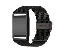 INF Black Stainless Steel Mesh Bracelet Compatible with Polar Loop - Replacement Strap 24 cm x 2.2 cm