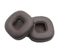 INF Brown Protein Leather Replacement Earpads for Marshall Major II Headphones, 6.5x6.5x2cm Soft Memory Foam Cushions, Noise Isolation, Enhanced Sound Comfort, 1 Pair