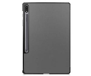 INF Case for Samsung Galaxy Tab S7 Plus/FE/Lite, Tri-Fold Tablet Case, PU Leather and PC Material, 1 × Case for Tablet (Grey)