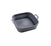 INF Collapsible Square Silicone Air Fryer Mold 17.5cm Silicone Air Fryer Accessories Air Fryer Baking Paper Silicone Air Fryer Mold