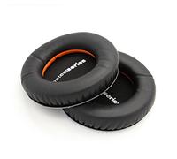 INF Ear Pads for Steelseries Siberia V2, Protein Leather Replacement Ear Cushions, Soft Noise-Isolating Foam Ear Cups, Headphone Earpads for Improved Comfort and Sound Isolation (Black)