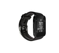 INF Garmin Quickfit Replacement Wristband - 22mm Black Silicone Strap for Forerunner 30/35 & Approach S10, 140+97mm Length, Includes 1 Screwdriver + 4 Screws, Sporty Comfortable Band (Watch Not Includ