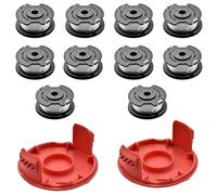 INF Grass Trimmer Replacement Set for Einhell GE-CT 18/28 Li - 10 Pieces TLE-03 Spools & 2 Caps TLE-03-1