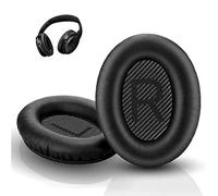 INF Replacement Earpads for Bose QuietComfort 35 & SoundTrue Headphones, Protein Leather & Memory Foam, 10x8x2cm, Noise Isolation, Soft Comfort, Easy Installation, 1 Pair