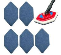 INF Replacement Sponge Pads Set of 5 Compatible with Vileda Bath Magic Mop - Blue Fibre Cleaning Pads for Bathroom Floors and Bathtubs