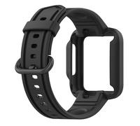 INF Replacement Watch Strap for Xiaomi Mi Redmi Watch Lite/Redmi Horloge 2/Xiaomi Poco Watch - 20mm Black TPU Strap, 129+89mm Length, Soft Comfortable Band for Xiaomi Mi Watch Lite 2/Redmi Watch 2 Lit