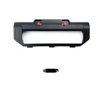 INF Roller Brush Cover Compatible for Xiaomi Robot Vacuum-Mop 2S/Mop P/XMSTJQR2S/STYTJ02YM Vacuum Cleaner, Durable Snap-On Central Brush Guard Replacement Part with Cleaning Tool (Black)