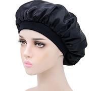 INF Satin Sleep Cap for Women & Girls, One Size 30cm Artificial Silk Satin Bonnet, Elastic Band Satin Hood Night Cap, Soft Hair Care Bonnet for Night Sleep, Anti-Frizz Satin Bonnet with Stretchy Band