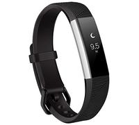INF Silicone Watch Strap Compatible with Fitbit Alta/Alta HR, Adjustable Replacement Sport Wristband for Women and Men, Soft Sweat Resistant Band, Comfortable Fitness Accessory, Black (Small)