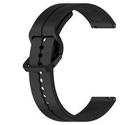 INF Silicone Watch Strap compatible with Samsung Galaxy/Garmin/Huawei, Quick Release Waterproof Silicone Wrist Strap for Women/Men, 20mm Adjustable Breathable Sport Replacement Band(Black)