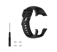 INF Silicone Watch Strap for Suunto Spartan Trainer Wrist HR - 90+123mm, Adjustable Breathable Sports Replacement Band, Water/Sweat Resistant, with 1 Screwdriver+4 Screws, Soft Comfortable for Men Wom