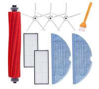 INF Spare Parts Accessories for Roborock S7/S7 Plus/T7/T7 Plus/T7s/T7s Plus, 1 x Main Brush (Rubber Brush), 1 x Cleaning Tool, 2 x HEPA Filters, 2 x mop Pads, 3 x Side Brushes