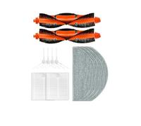 INF Spare parts accessories for Xiaomi E10/B112/E12 robot vacuum cleaner, washable accessories, 2 x head brushes, 4 x side brushes, 2 x HEPA filters, 4 x wipes