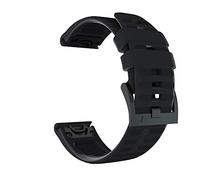 INF Strap Compatible with Garmin Fenix 7X 26mm, Silicone Steel Sheet Snap Strap, Watch Strap with Quick Release Design
