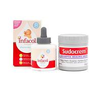Infacol & Sudocrem New Born Bundle | Includes Infacol Colic Drops 85ml + Sudocrem Antiseptic Healing Cream 125g | Colic relief for babies and Nappy Rash Cream