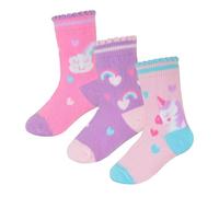 Infant Baby Girls Boys Multi Design Socks Pack of 3 Cotton Comfortable - Socks AZ057 Unicorn 3 Pack 12-24 M