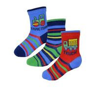 Infant Baby Girls Boys Multi Design Socks Pack of 3 Cotton Comfortable - Socks AZ737 Trucks 3 Pack 12-24 M