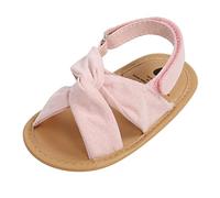 Infant Baby Girls Boys Sandals Open Toe Soft Insole Lightweight Flat Slippers with Adjustable Strap Summer Beach Outdoor First Walking Shoes for Little Kids (Pink, 4 Infant)