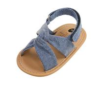 Infant Baby Girls Boys Sandals Open Toe Soft Insole Lightweight Flat Slippers with Adjustable Strap Summer Beach Outdoor First Walking Shoes for Little Kids (Navy, 5 Infant)