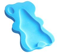 Infant Bath Sponge for Age 1-3Y Comfy Baby Bath Mat Skid Proof Newborn Bath Cushion (Blue)