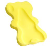 Infant Bath Sponge for Age 1-3Y Comfy Baby Bath Mat Skid Proof Newborn Bath Cushion (Yellow)